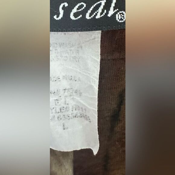 Wet Seal Boho Tie-Dye Flare Pants Size L Festival Vibe Y2K Retro Style - Picture 3 of 4